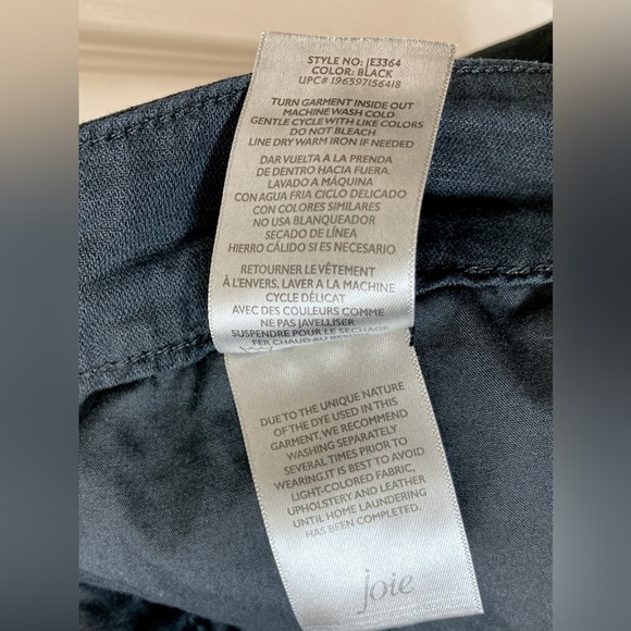 Joie Black Linen Blend High Rise Pleated Shorts XL Boho Summer Beach Coastal - Picture 8 of 10